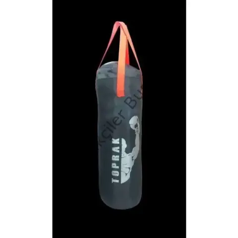 Boks Torbası Eldiven Ve Karabina Hediyeli İçi Dolu 60x22cm Füme