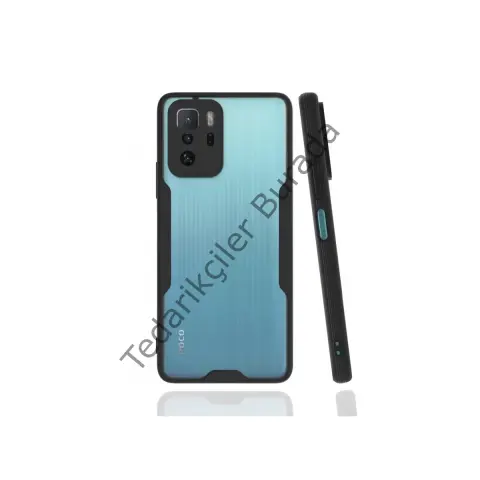 Xiaomi Poco X3 Gt Kılıf Platin Silikon - Siyah