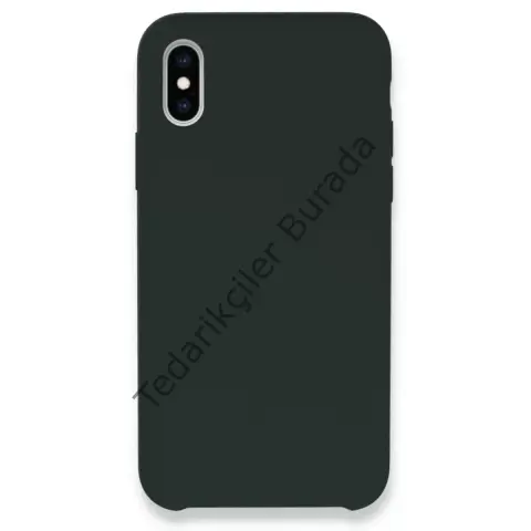 Apple İphone Xs Max Kılıf Lansman Legant Silikon - Koyu Yeşil