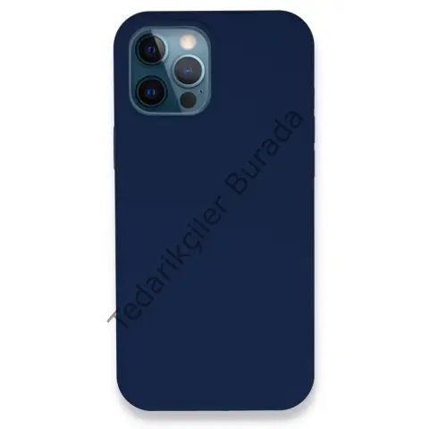 Apple İphone 12 Pro Kılıf Lansman Legant Silikon - Lacivert