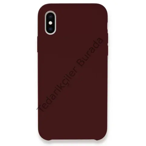 Apple İphone Xs Max Kılıf Lansman Legant Silikon - Bordo