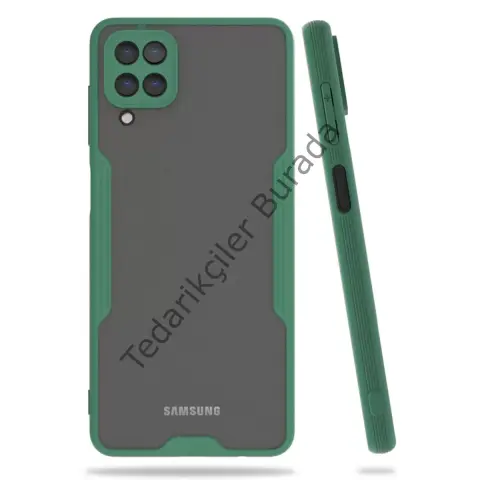 Samsung Galaxy A22 Kılıf Platin Silikon - Yeşil