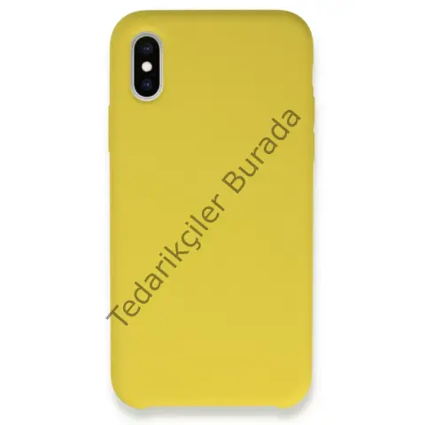 Apple İphone X Kılıf Lansman Legant Silikon - Sarı