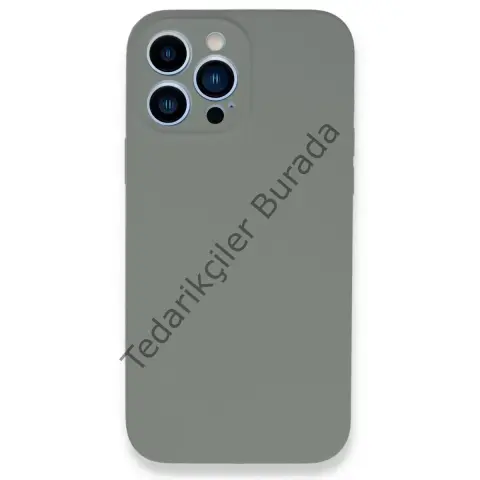 Apple İphone 13 Pro Max Kılıf Lansman Legant Silikon - Gri