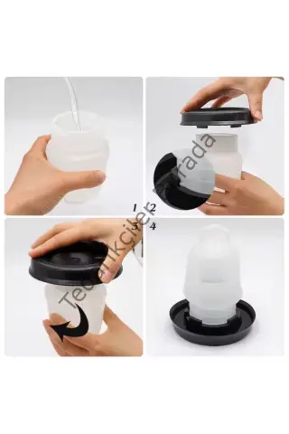 Civciv Suluk 0,75 ML Kaliteli Plastik + Tabak Yemlik