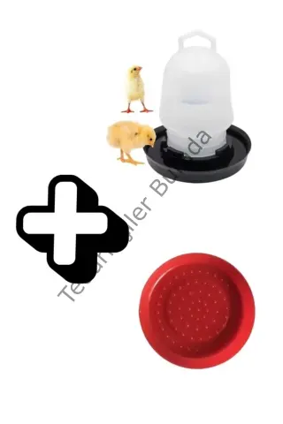 Civciv Suluk 0,75 ML Kaliteli Plastik + Tabak Yemlik