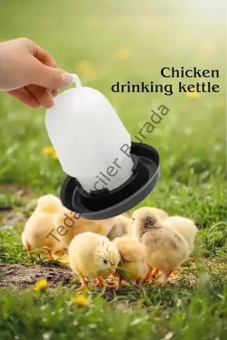 Civciv Suluk 0,75 ML Kaliteli Plastik + Tabak Yemlik
