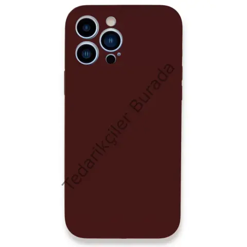 Apple İphone 13 Pro Max Kılıf Lansman Legant Silikon - Bordo