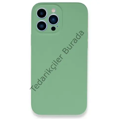 Apple İphone 13 Pro Max Kılıf Lansman Legant Silikon - Yeşil