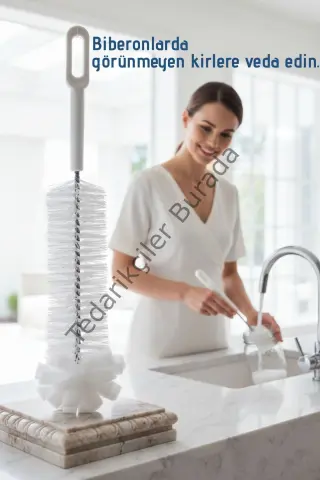 Premium Lüks Şişe Ve Biberon Fırçası - Ultra Dayanıklı Profesyonel Temizlik & Kristal Parlaklık