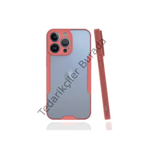 Apple İphone 13 Pro Kılıf Platin Silikon - Pembe
