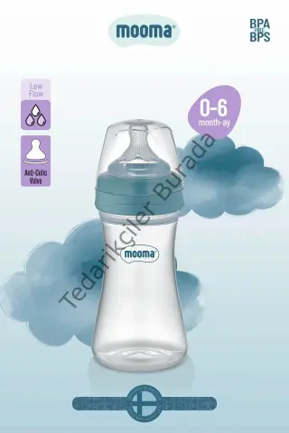 Biberon Anti Kolik Biberon 250 Ml Kapaklı Biberon 0 - 6 Ay (yavaş Akış)