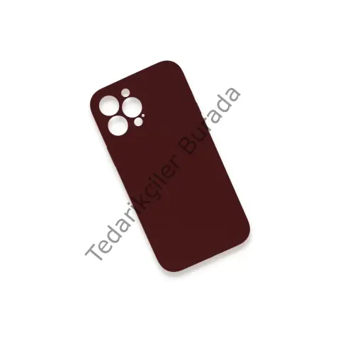 Apple İphone 13 Pro Kılıf Lansman Legant Silikon - Bordo