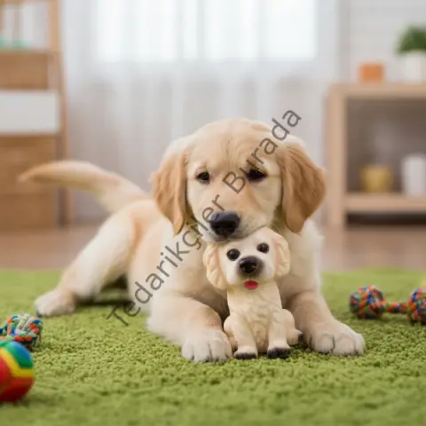 Evcil Hayvan Sesli Köpek Şeklinde Plastik Oyuncak