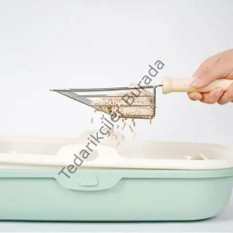 Ahşap Saplı Metal Kum Temizleme Küreği