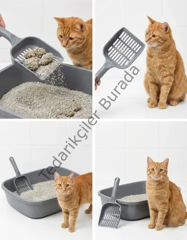Kedi Kumu Eleği (Küçük Delikli) | İnce Taneli Kumlar İçin Özel Filtreleme | Hızlı, Kolay ve Hijyenik Temizlik Çözümü